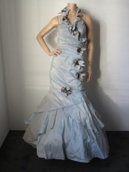 IJsblauwe Bruidsjurk