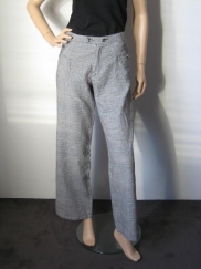 Zw/wit geruite broek