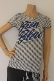 Blauw gestreept t-shirt
