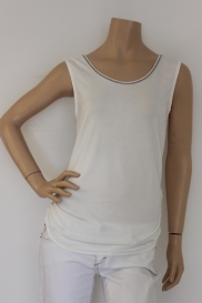 Witte glitter top