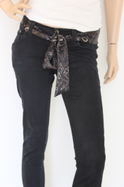 Zwart/bruine ceintuur