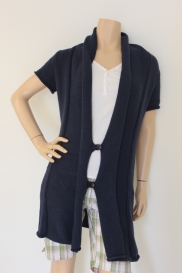 Dblauw lang vest