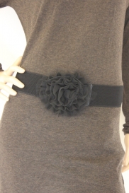 Zwarte elastische riem