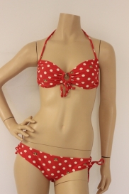Donkerroze bikini