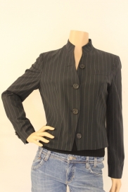 Zwart krijtstreep jasje
