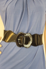 Zwarte elastische riem