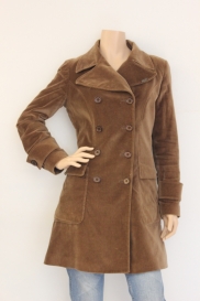 Lichtbruine velours jas