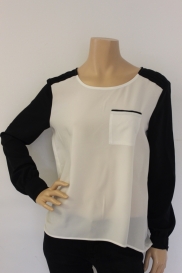 Zwart/witte top