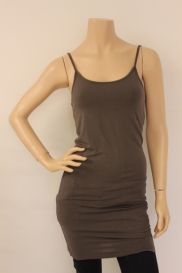 Bruingrijze lange top