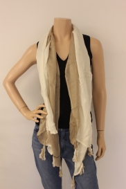 Beige/roomwitte sjaal