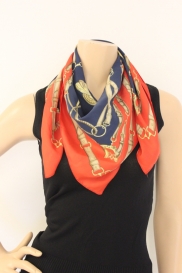 Rood/blauw/gele sjaal