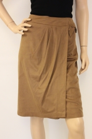 Bruin leatherlook rokje