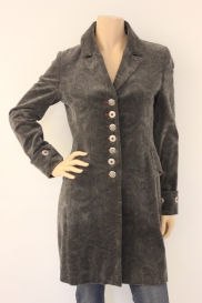Grijze lange jas