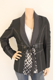 Zwart/roomwit jasje