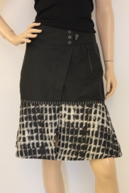 Zwart/roomwit rokje