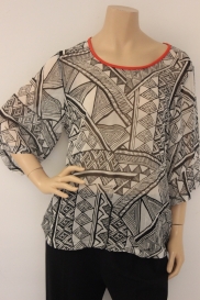 Zwart/witte top
