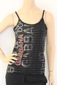 Zwarte top met print