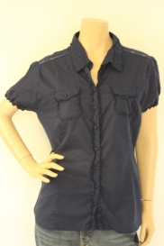 Blauwe blouse