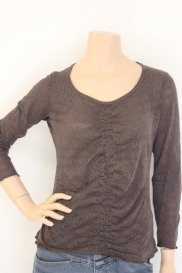 Bruin kanten t-shirt