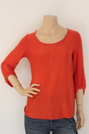 Oranjerood t-shirt