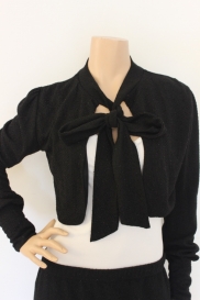 Zwart glinster bolero vestje