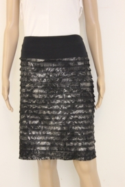 Zwart/zilver rokje