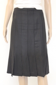 Zwart krijtstreep rok