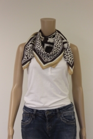 Bruin/beige/witte sjaal