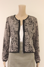 Beige/zwart jasje