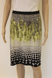 Geel/beige/zwart rokje