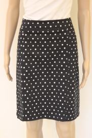 Zwart/wit gestipt rokje