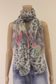 Bonte & dierenprint sjaal
