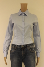 Lichtblauwe bodyblouse