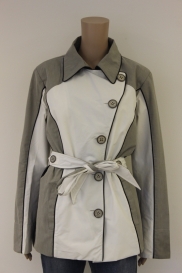 Zwart/grijs/wit windjack