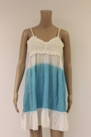 Blauw/wit zomerjurkje