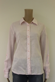 Roze linnen blouse