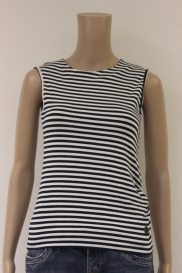 Roomwit/blauwe top