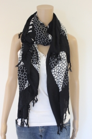 Zwart witte sjaal
