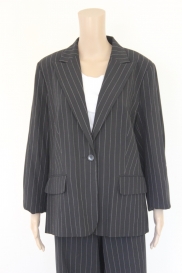 Zwart krijtstreep jasje