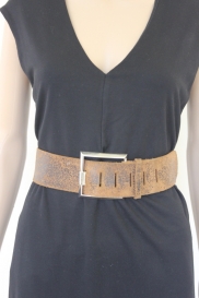 Bruine ruwleren riem