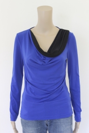 Zwart/blauw t-shirt