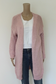 Roze lang vest 