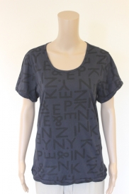 Dblauw/zwart t-shirt