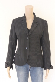 Zwart krijtstreep jasje