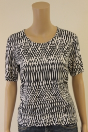 Dblauw/roomwit t-shirt